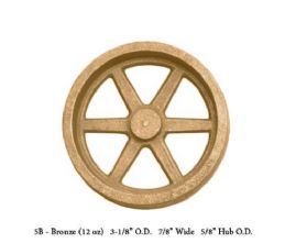 Unmachined Bronze Flywheel.Aprox 3 1/8 Dia  x7/8 W X 5/8 Hub Dia